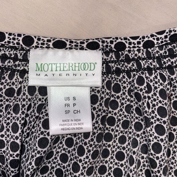 Motherhood Maternity Black and Grey Blouse Size Small - Picture 2 of 3